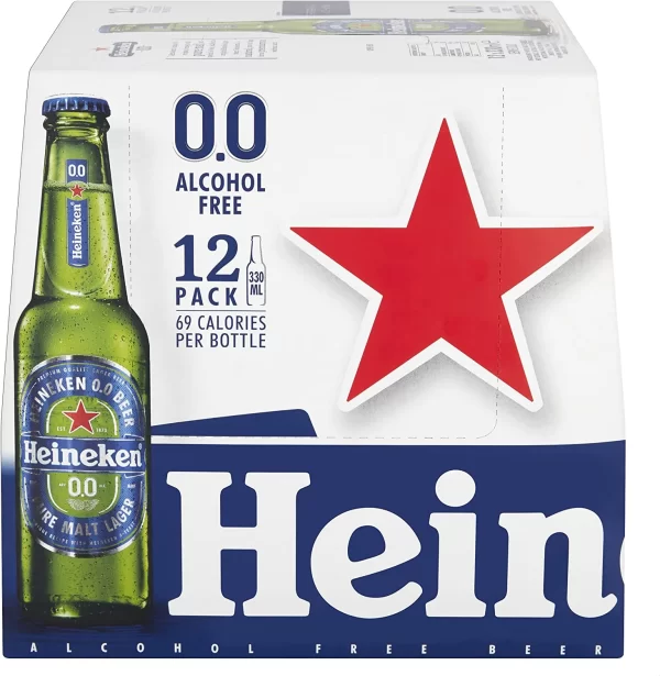 HEINEKEN 0.0 ALCOHOL FREE BEER BOTTLE 24 X 330ML
